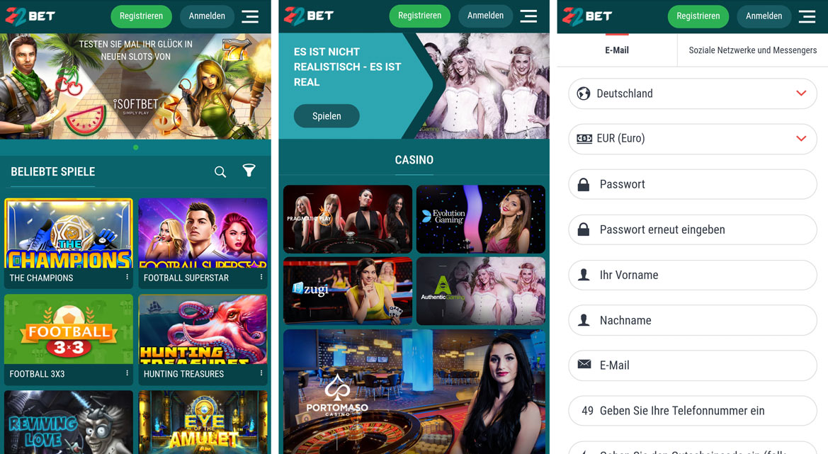 22bet-casino screenshot