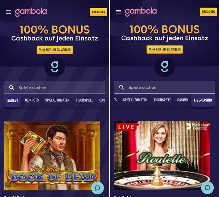 gambola-casino screenshot